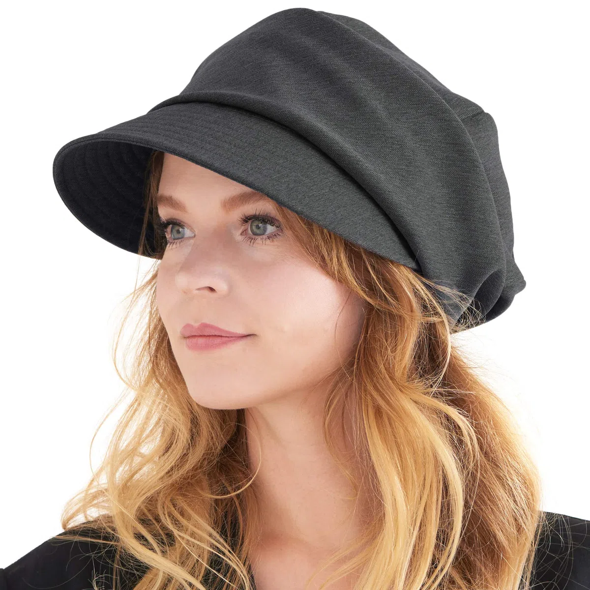Casquette Hiver Femme Plate Newsboy - Bonnet Visière Homme Large en Coton Bio Mode Boho Ete Chapeau Soleil Flat Cap Hipster Surdimensionnée