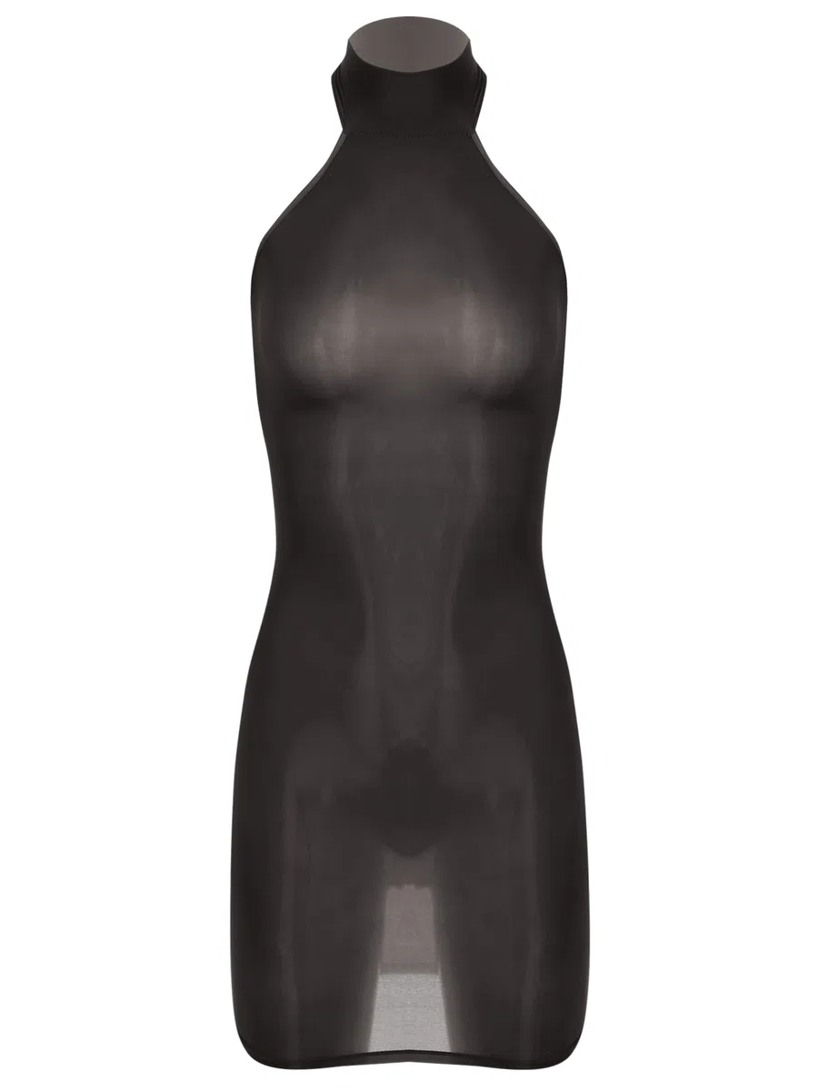 Alvivi Mini Robe Moulante Femme Chemise De Nuit Transparente Courte Mesh Bodycon Robe Crayon sans Manches/Manches Longues