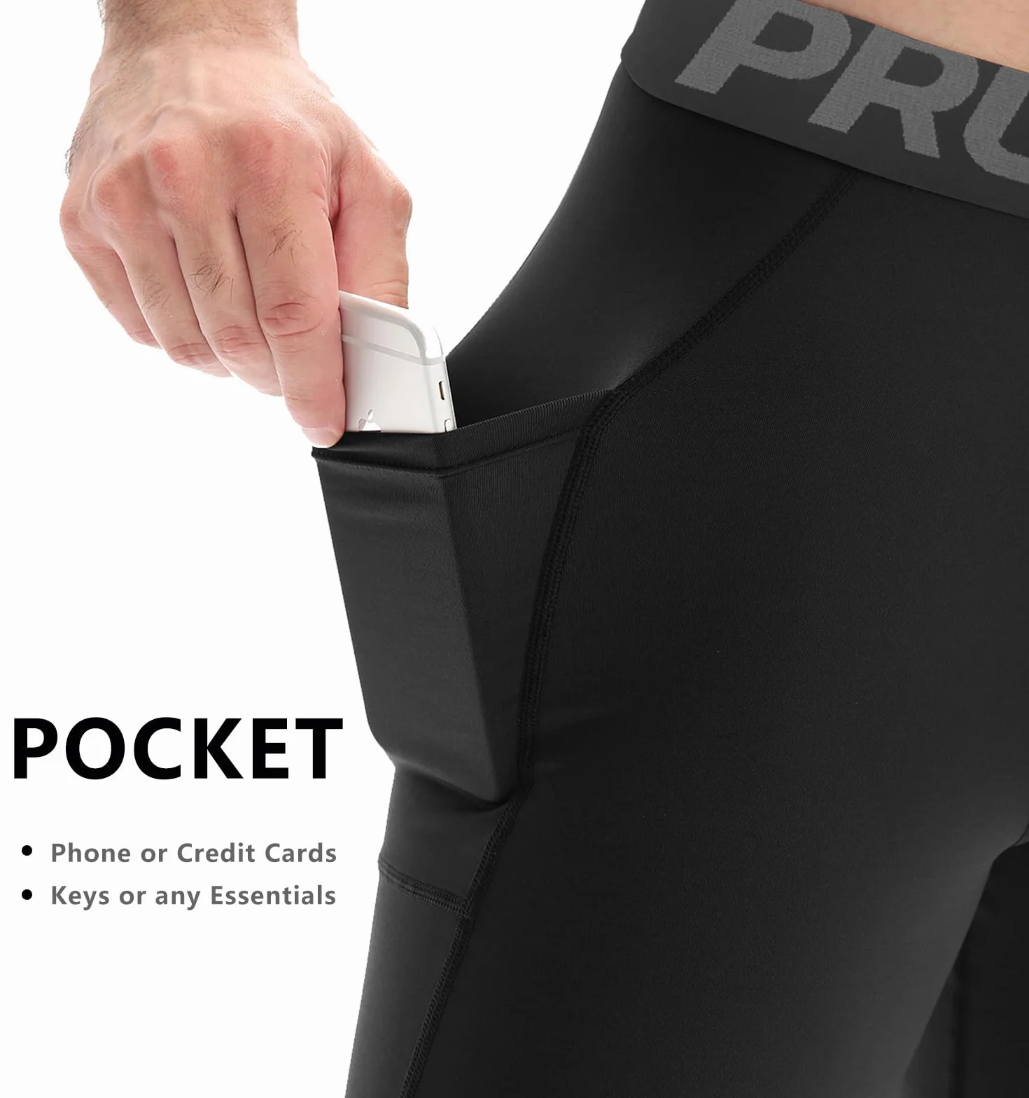 Leggings Sport pour Hommes Base Layers Running Fitness Pantalon de Compression