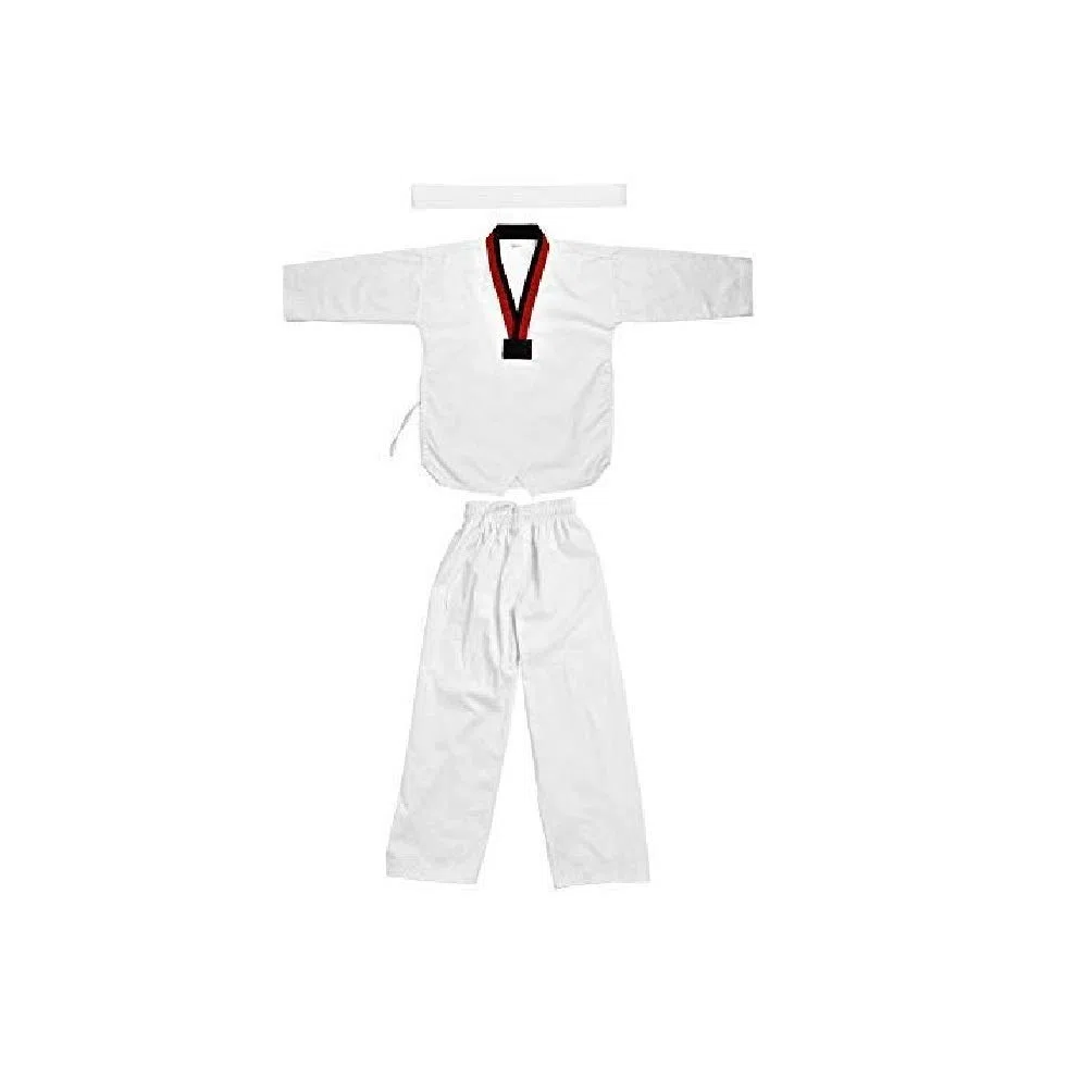 Alomejor Uniforme de Karaté Taekwondo 100% Algodón Con Cinturón Incluido Para Entrenamiento y Competición - Traje de Artes Marciales Para Adultos y Niños - Combatsport Ropa Deportiva de Alta Calidad