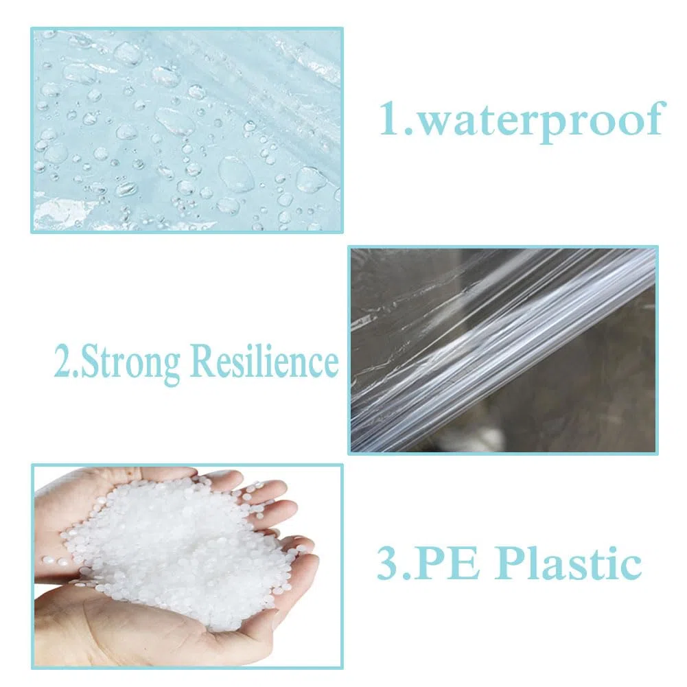 6pcs Ponchos Pluie Transparent Imperméable,Poncho Pluie transparent,Transparent Plastique Poncho Pluie,Extérieur Imperméable Poncho,Ponchos à Capuche Adulte Raincoat