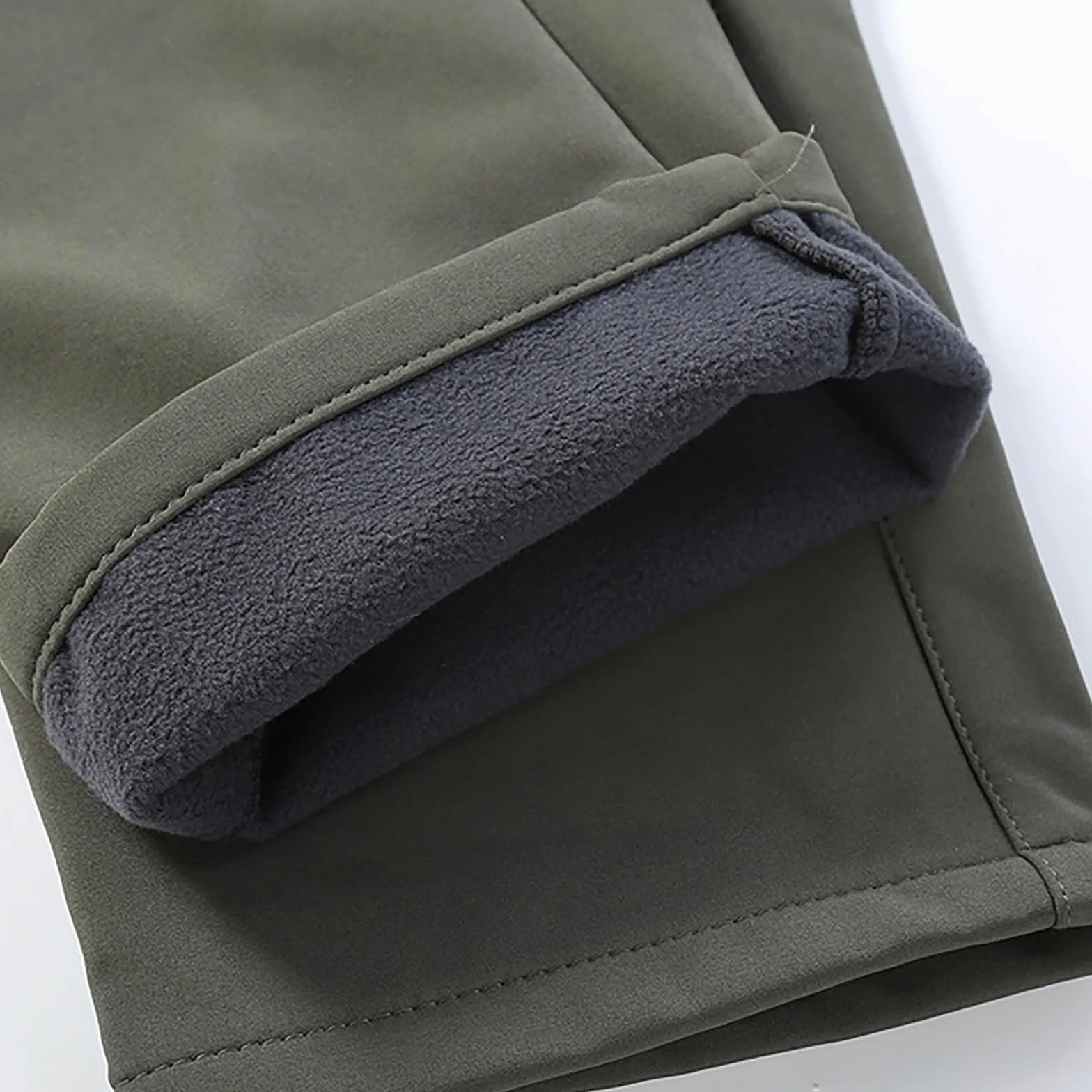 Pantalon de pluie en peluche pour femme - Pantalon de randonnée imperméable - Coupe-vent - Équipement de pluie - Pantalon ample pour femme
