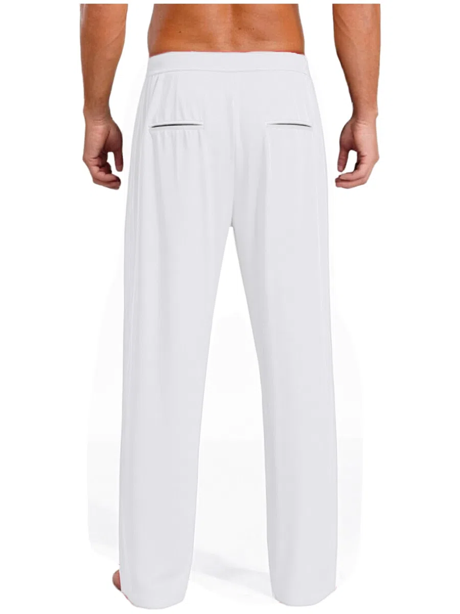 Oyolan Homme Pantalon Danse Latine Salsa Tango Chacha Pantalon Danse de Salon Tenue Entraînement
