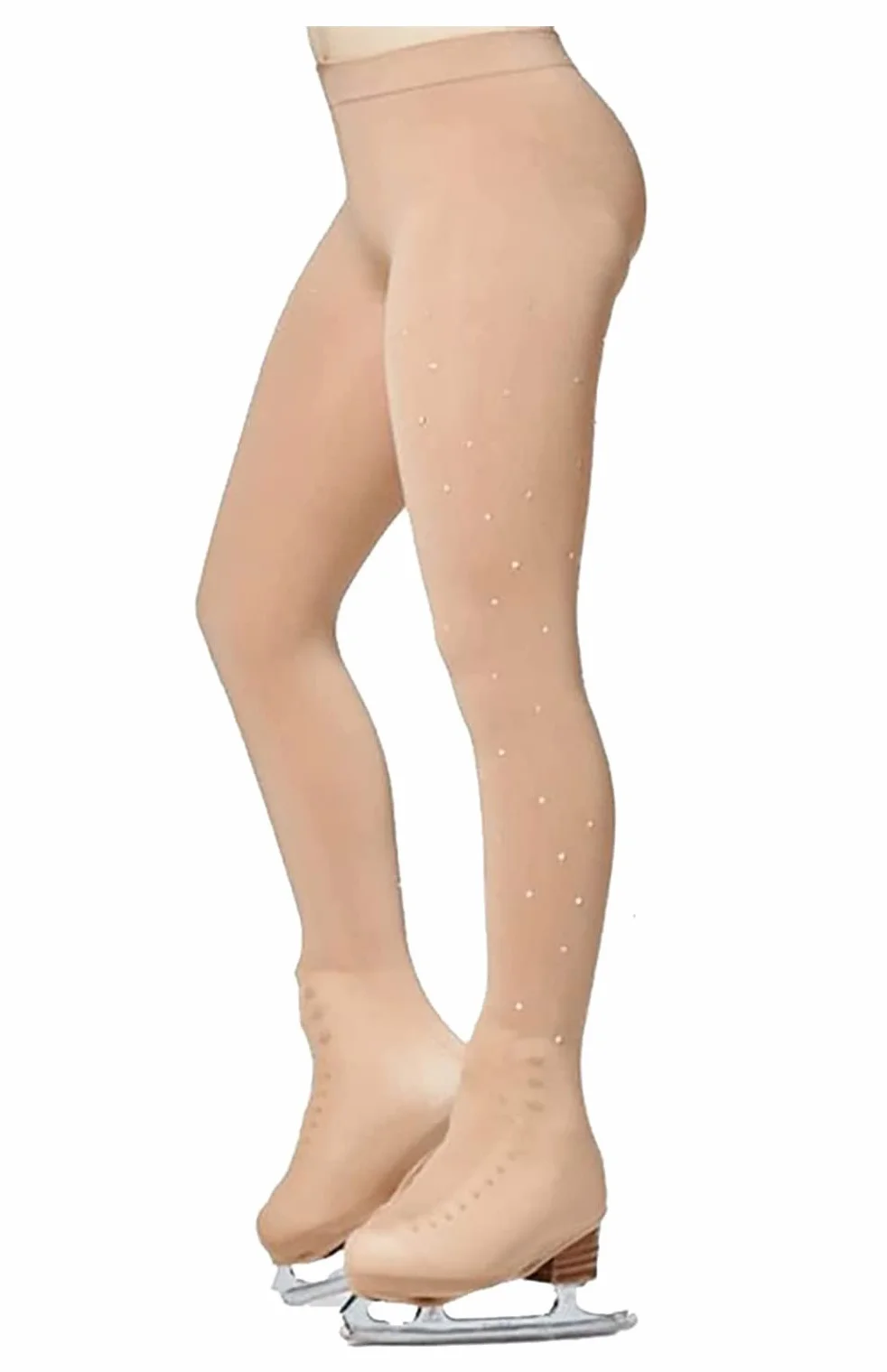 PARADICE WORLD BY SKATER FOR SKATERS Collant Couvre-Patin pour Le Patinage Artistique. Design Small Stars. Strass de qualité AAA+ (L/XL)