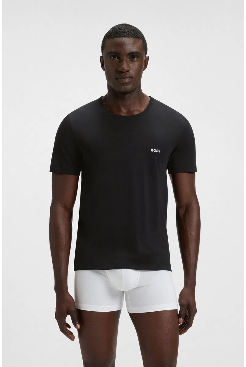Boss 3-Pack Crew Neck Cotton Jersey T-Shirts T-Shirt Homme (Lot de 3)