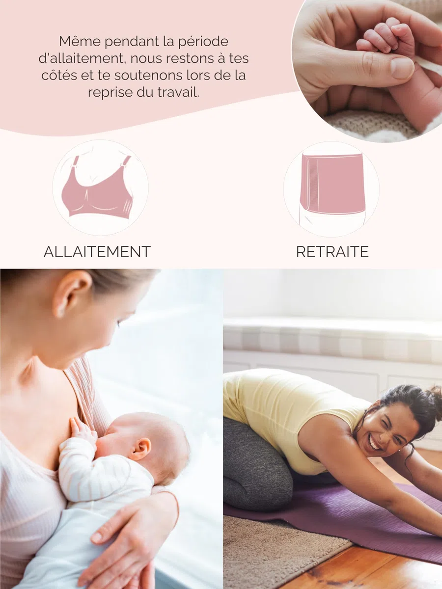 Herzmutter Tops d'allaitement Seamless - Lot de 2 - Camisole d’Allaitement - Fermetures Pratiques par Clips - sous-Maillots de Corps pour l'allaitement - Allaitement - 5320