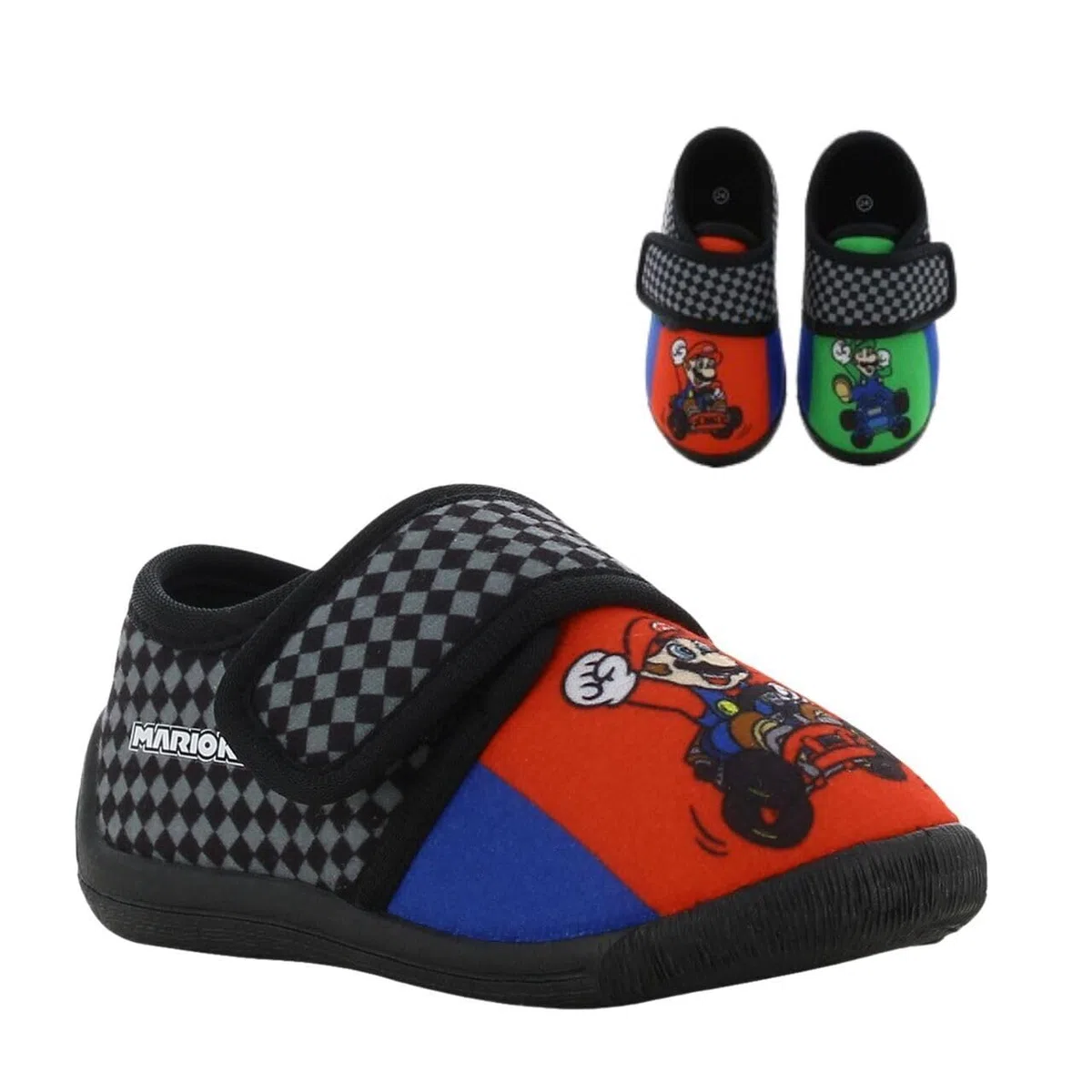 Leomil Super Mario Chaussons garçon Pantoufles Enfants, Idéal pour la maison et la Maternelle