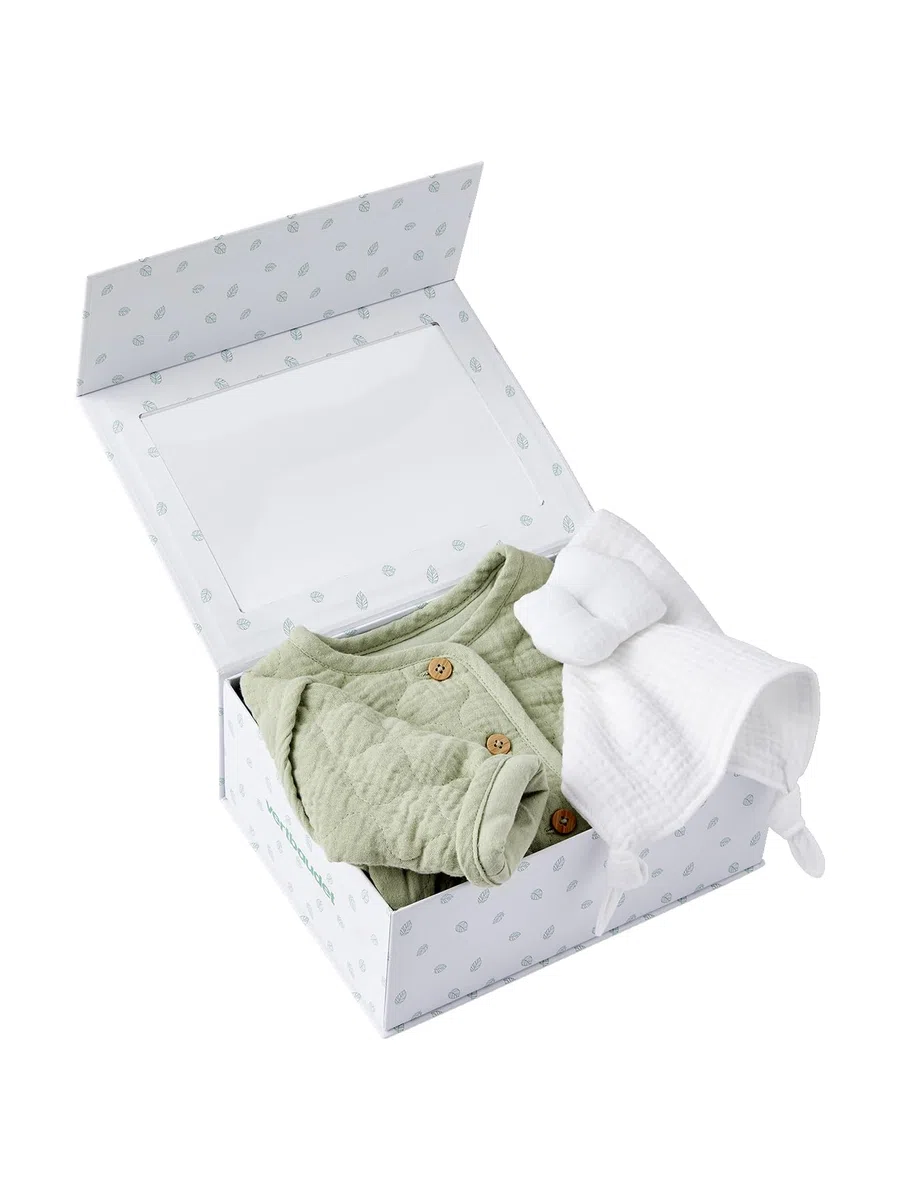 VERTBAUDET Veste matelassée bébé et Doudou Coffret Cadeau Naissance