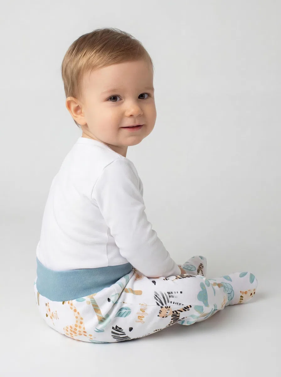 TupTam Pantalon avec Pieds pour Bébé, Lot de 5.
