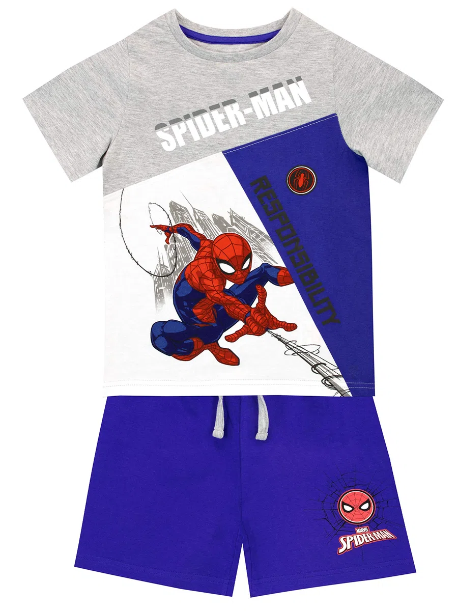 Marvel - Ensemble Short et T-Shirt - Spiderman - Garçon