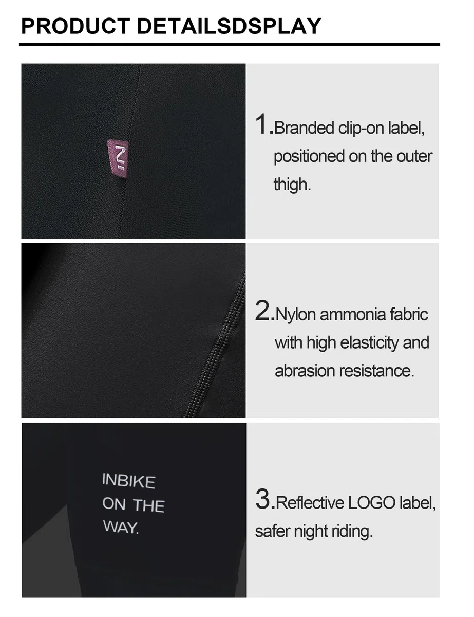 INBIKE Pantalon Cycliste Femme Pantalon Velo Leggings de Vélo Pantalon Cyclisme Longues VTT Léger Respirant Printemps Automne Été