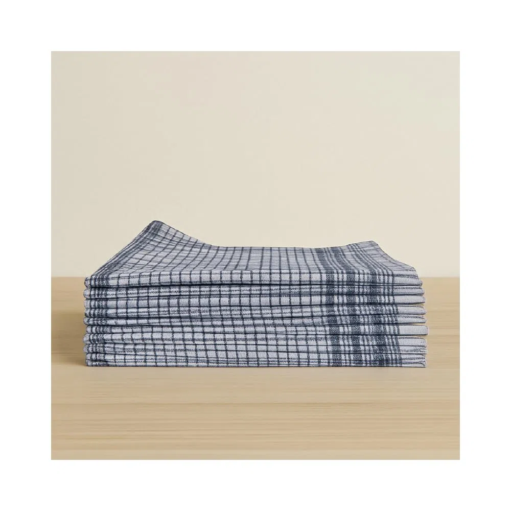 Alpes Blanc Lot de 12 Mouchoirs de Travail Homme – Paul - 50x50 cm - 100% Coton – Lavables, Doux et écologiques