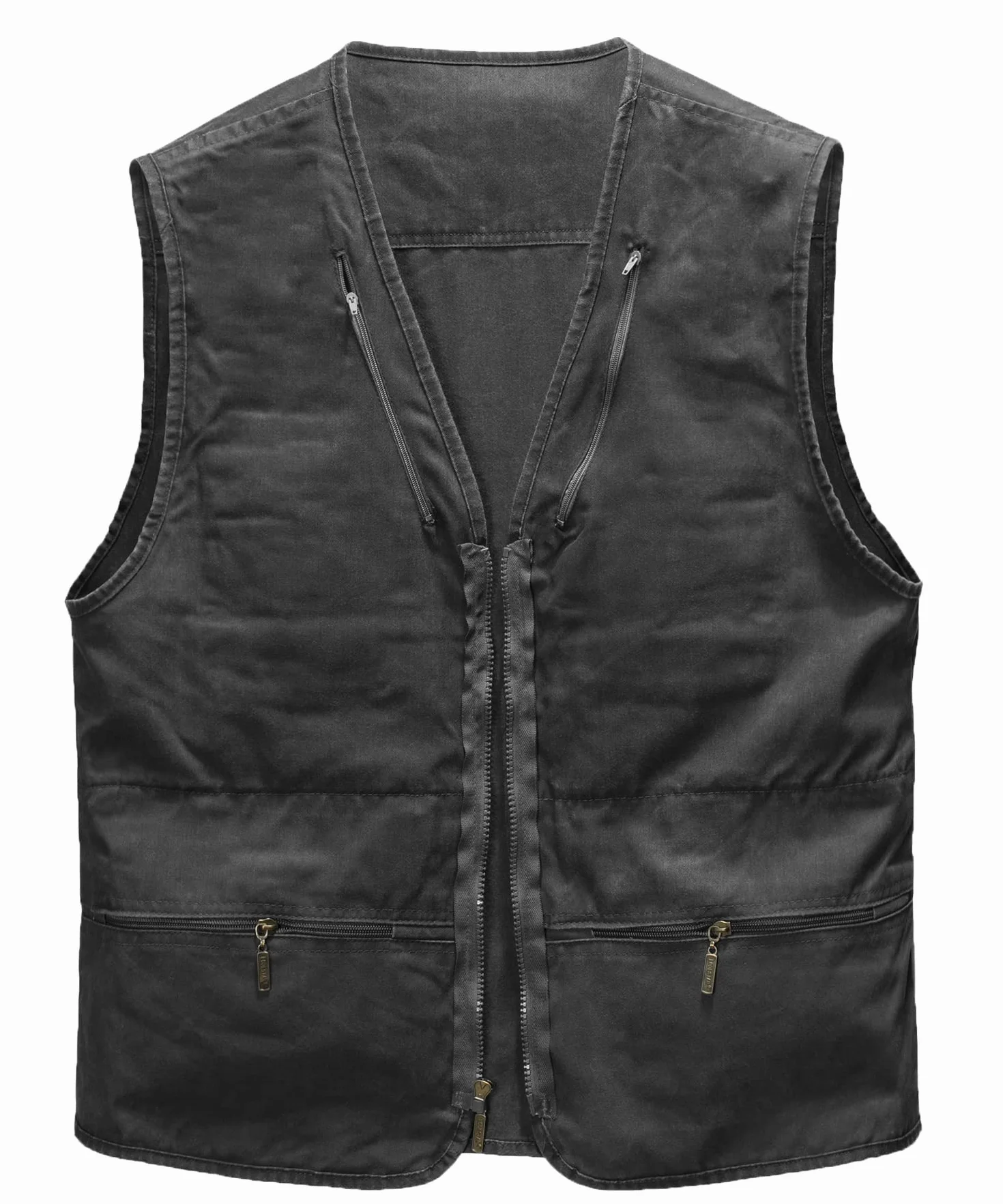 Hommes Gilet de Plein Air Multi-Poches Gilet sans Manche Rapide Gilet de Pêche Respirant Photographie Gilets Voyage Sport Extérieure
