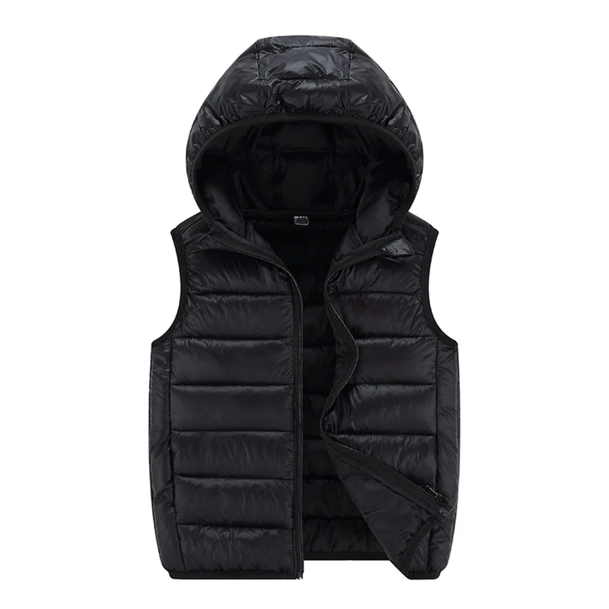 2025 Enfant Enfant Tout-petit Bébé Garçon Sans Manches Hiver Solide Manteaux Veste à Capuche Gilet Survêtement Tenues Vêtements Retour Garçons