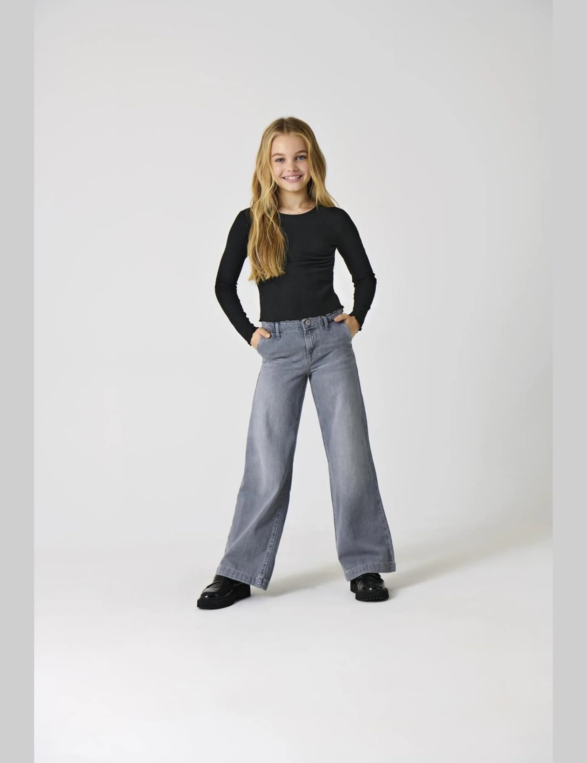 Only Carmakoma Kogcomet Wide Leg DNM Mat624 Noos - Jean Large - Jean Large - Fille