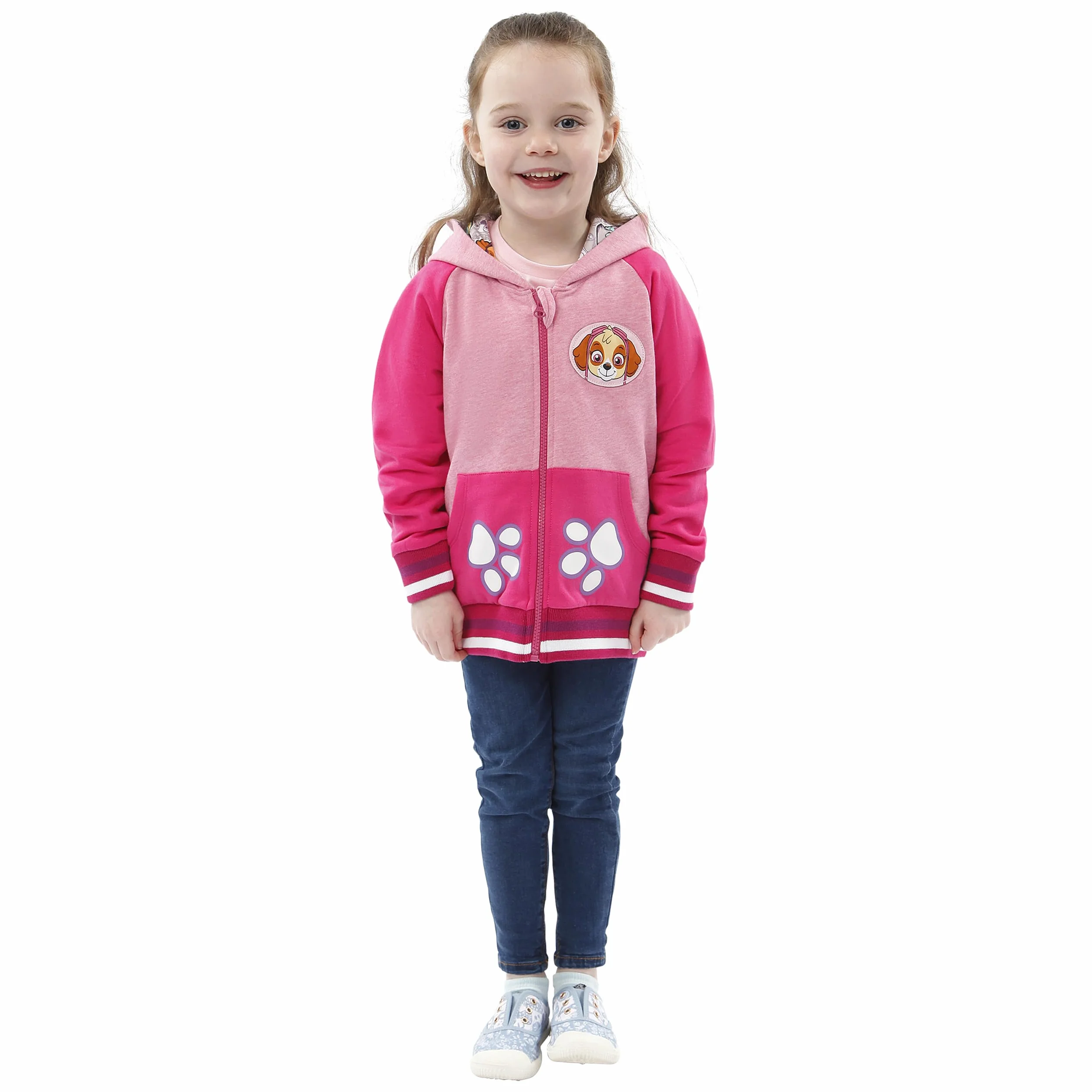 Paw Patrol Sweats à Capuche Fille | Pull Zip Skye | Sweat Zippé Pat Patrouille pour Enfants