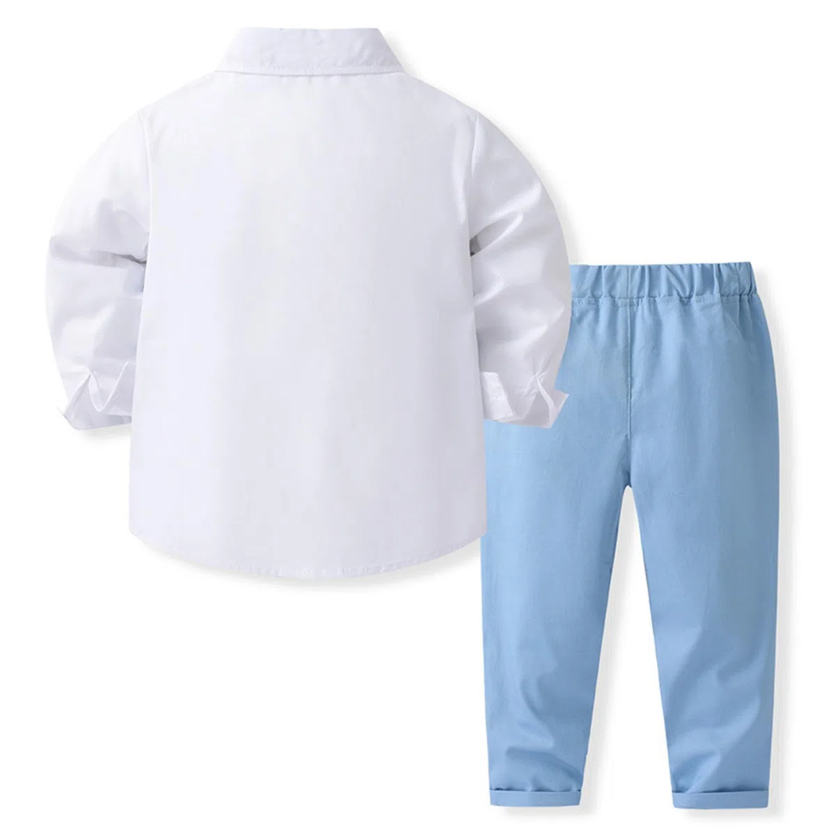 Ensemble de costume formel 2 pièces pour tout-petit garçon avec chemise et gilet, costumes de gentleman pour garçons, tenues de mariage