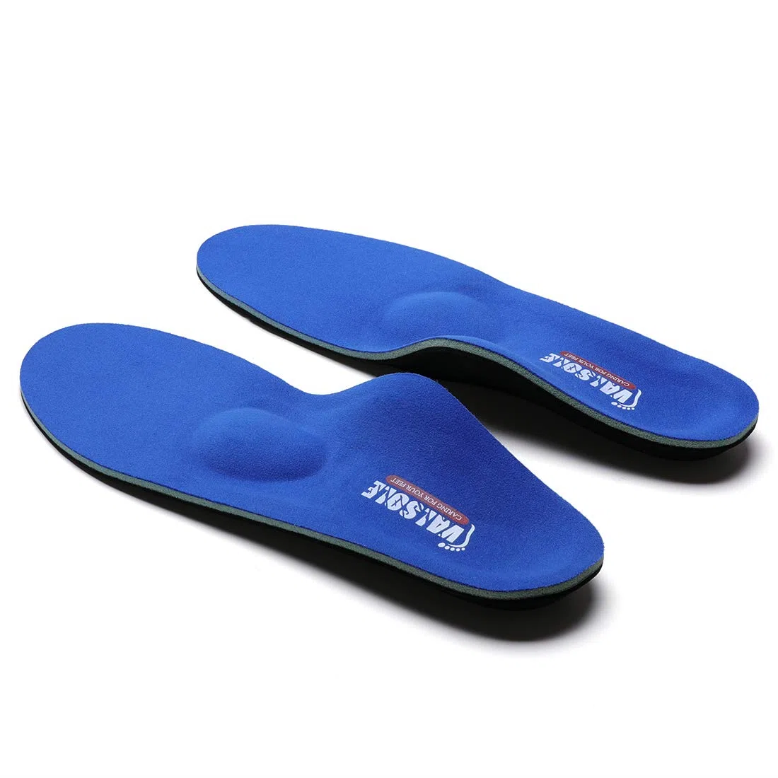 VALSOLE semelles orthopédiques soutient de la voute plantaire pour les douleurs au niveau du talon, épine calcanéenne, Pied Plat, Fasciite Plantaire, les douleurs du genou (43-44 EU (280mm), V107b)