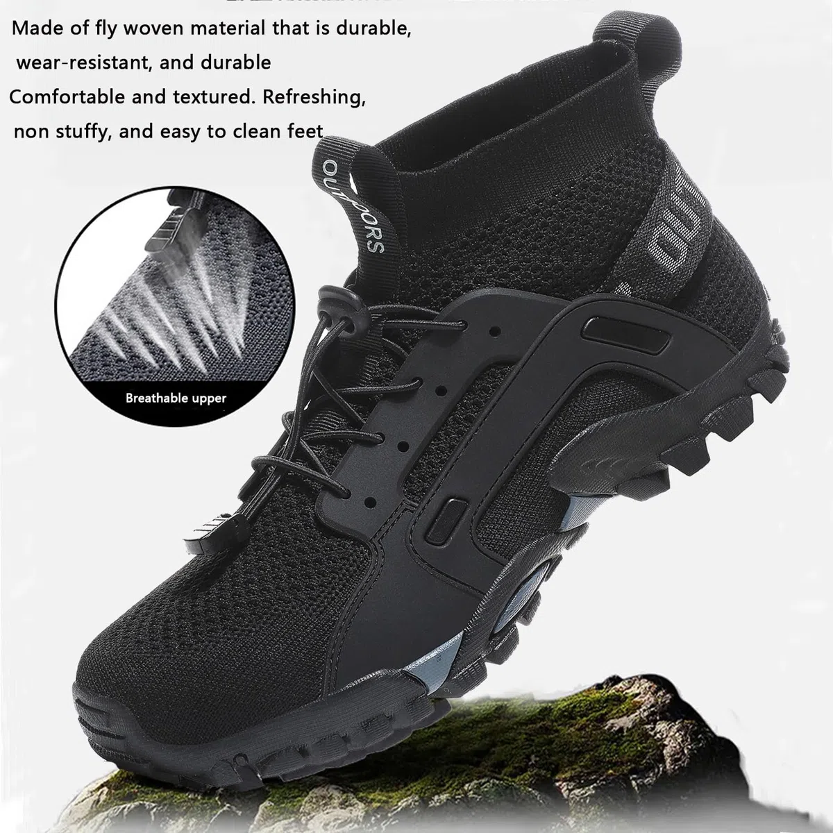 Chaussure de Randonnee Homme Femmes Bottes en Plein Trekking Chaussures de Trail Antidérapantes Chaussures de Marche Respirantes Sneakers