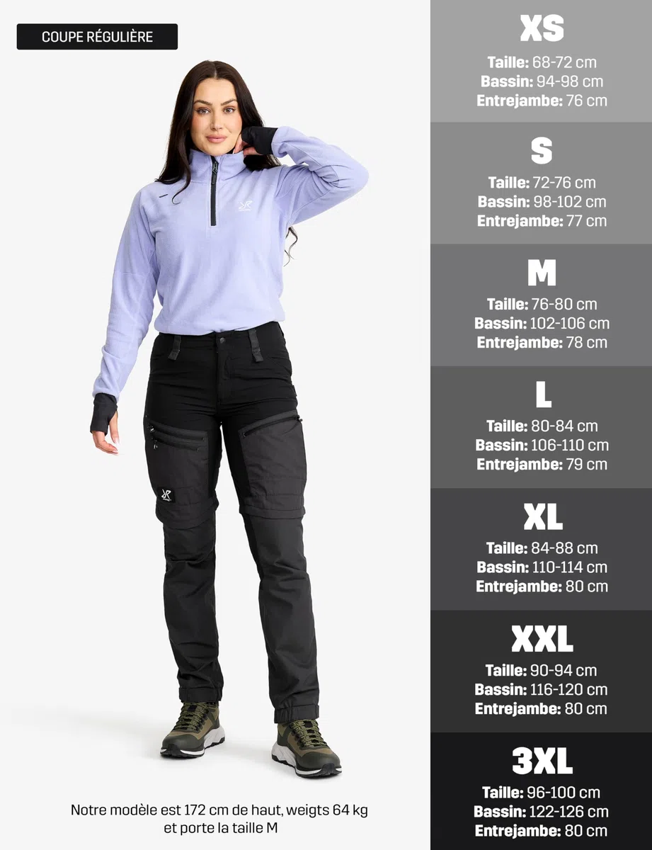 RevolutionRace Femme RVRC GP Pro Zip Off Pants, Pantalon Durable, Ventilé et Convertible pour Toutes Les Activités de Plein air