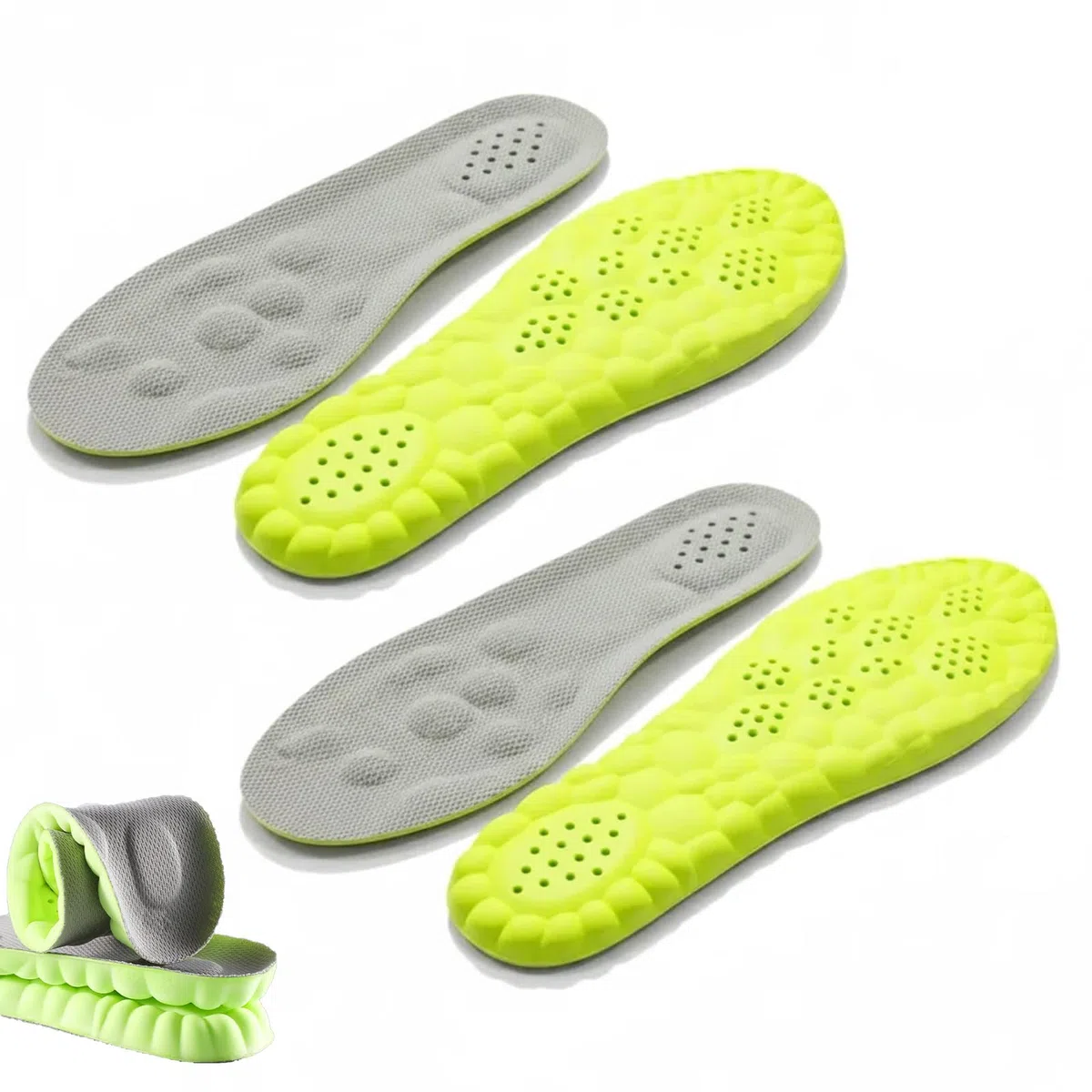 Semelle Padel - Semelle Intéressante À Amortissement Élevé, Support Plantaire Renforcé Pour Sportifs De Padel (Gris-vert, 41-42)