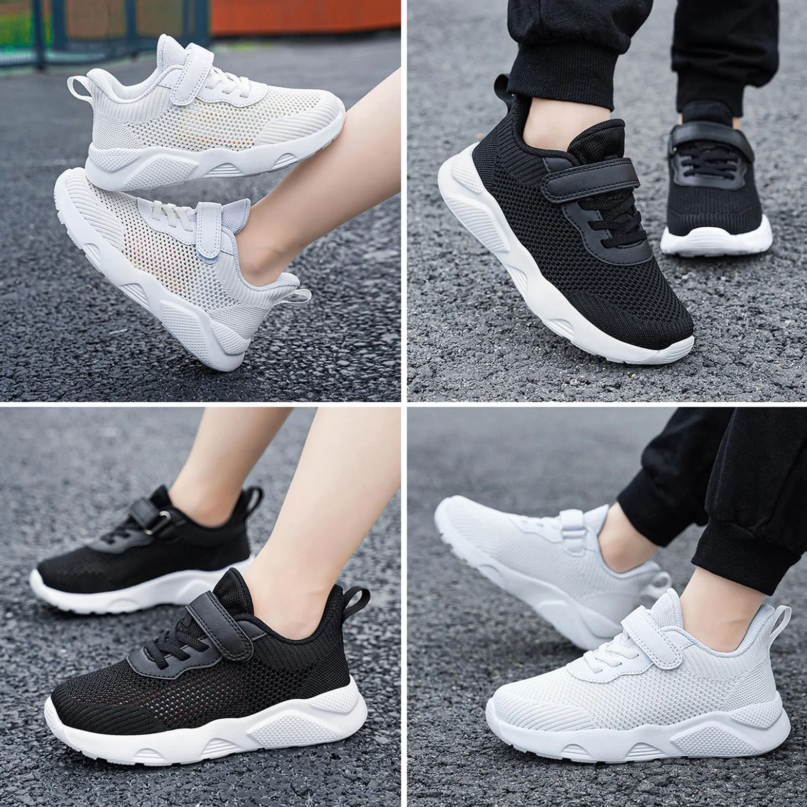 Chaussures de Course pour Enfant Garçon Tennis Chaussure de Sports Fille Respirante Basket Mode Antidérapantes Sneakers Légère Sport Running Shoes