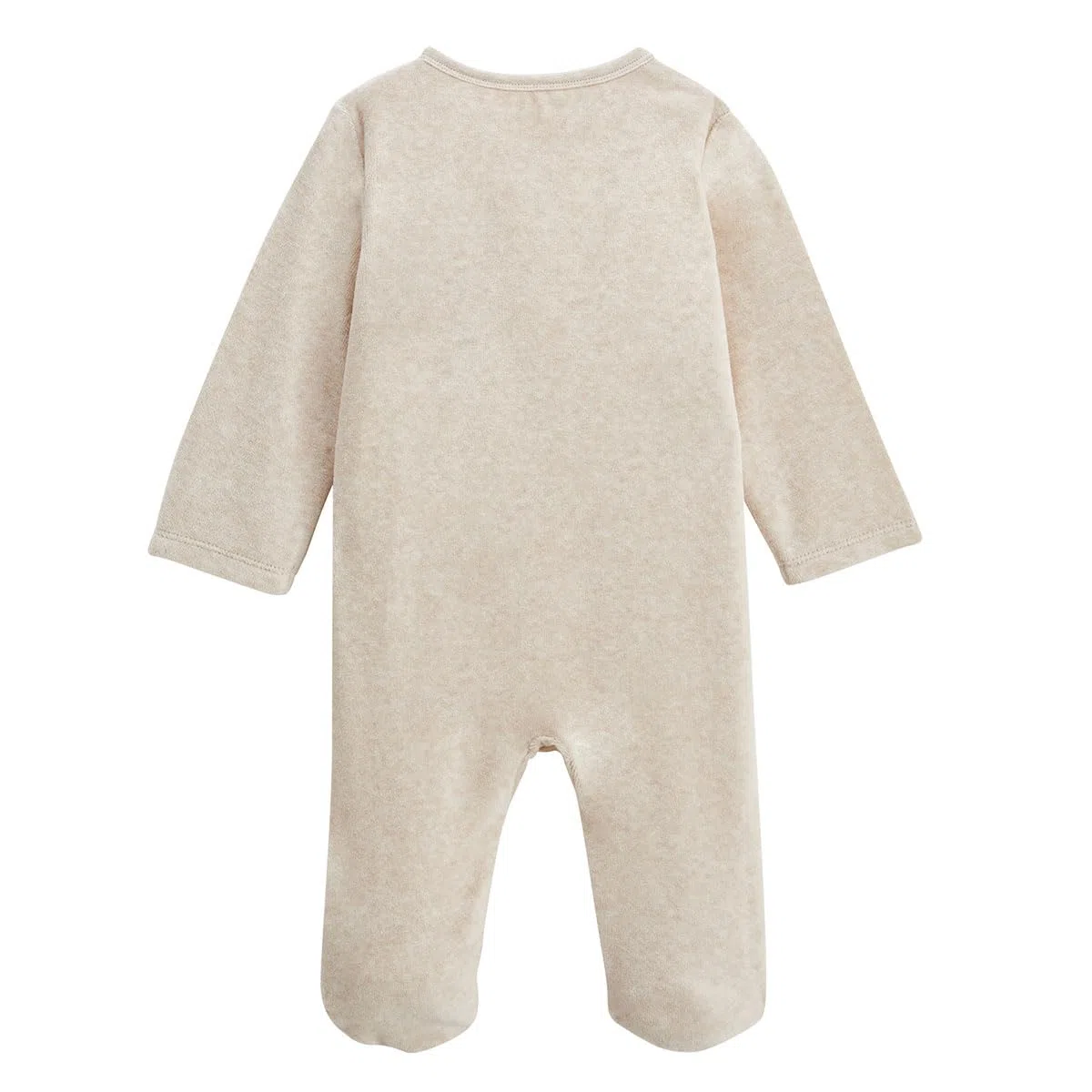 Petit Béguin - Lot de 2 pyjamas bébé en velours Noisette
