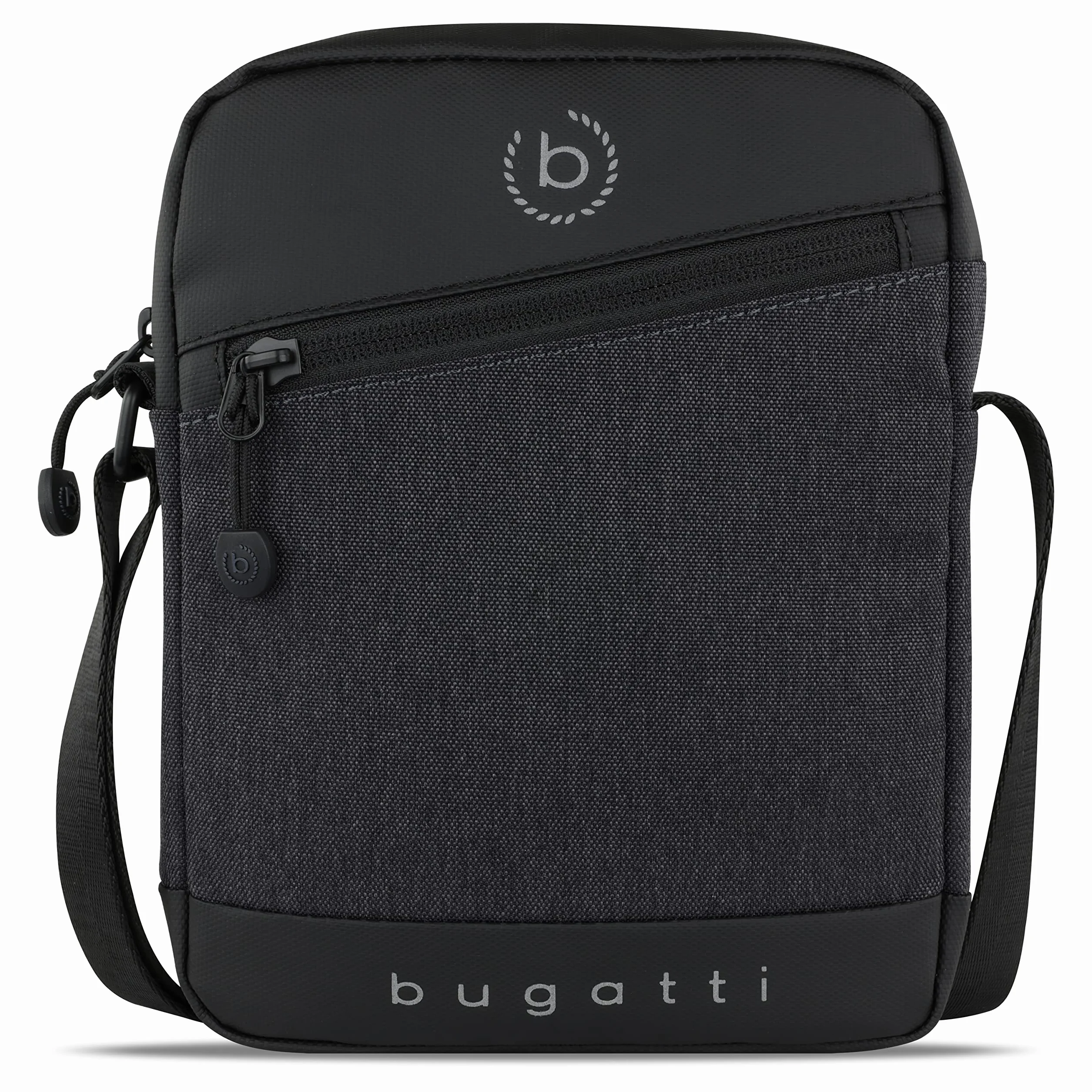 bugatti Universum Sac à bandoulière pour homme, sac à bandoulière en XS ou S, noir