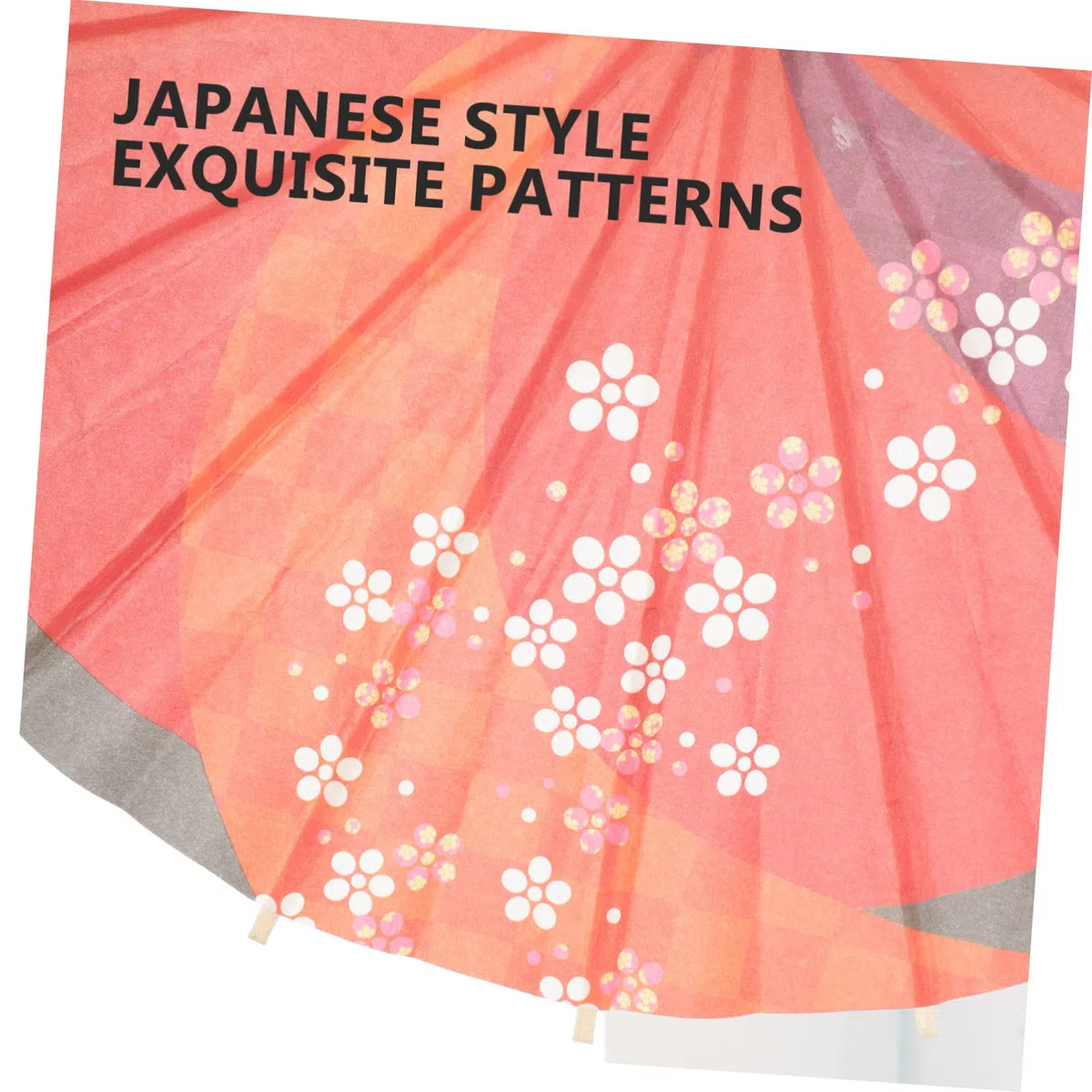 Lot de 2 parapluies japonais pour photographie et au design rétro et élégant pour décoration et célébrations