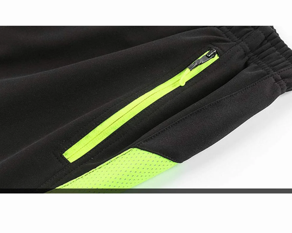 Hommes Pantalons de Cyclisme Pantalon de Vélo Pantalon Polaire Imperméable et Coupe-Vent