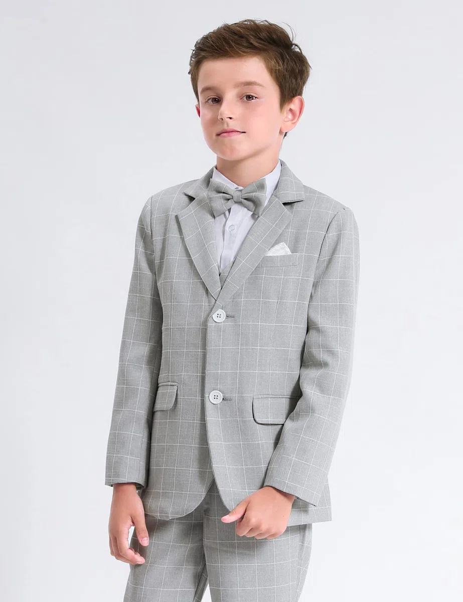 mintgreen Garcon Blazer Costume Enfants 2PCS Ensemble Gentleman Tuexdo Vêtements Tenues 5-12 Ans