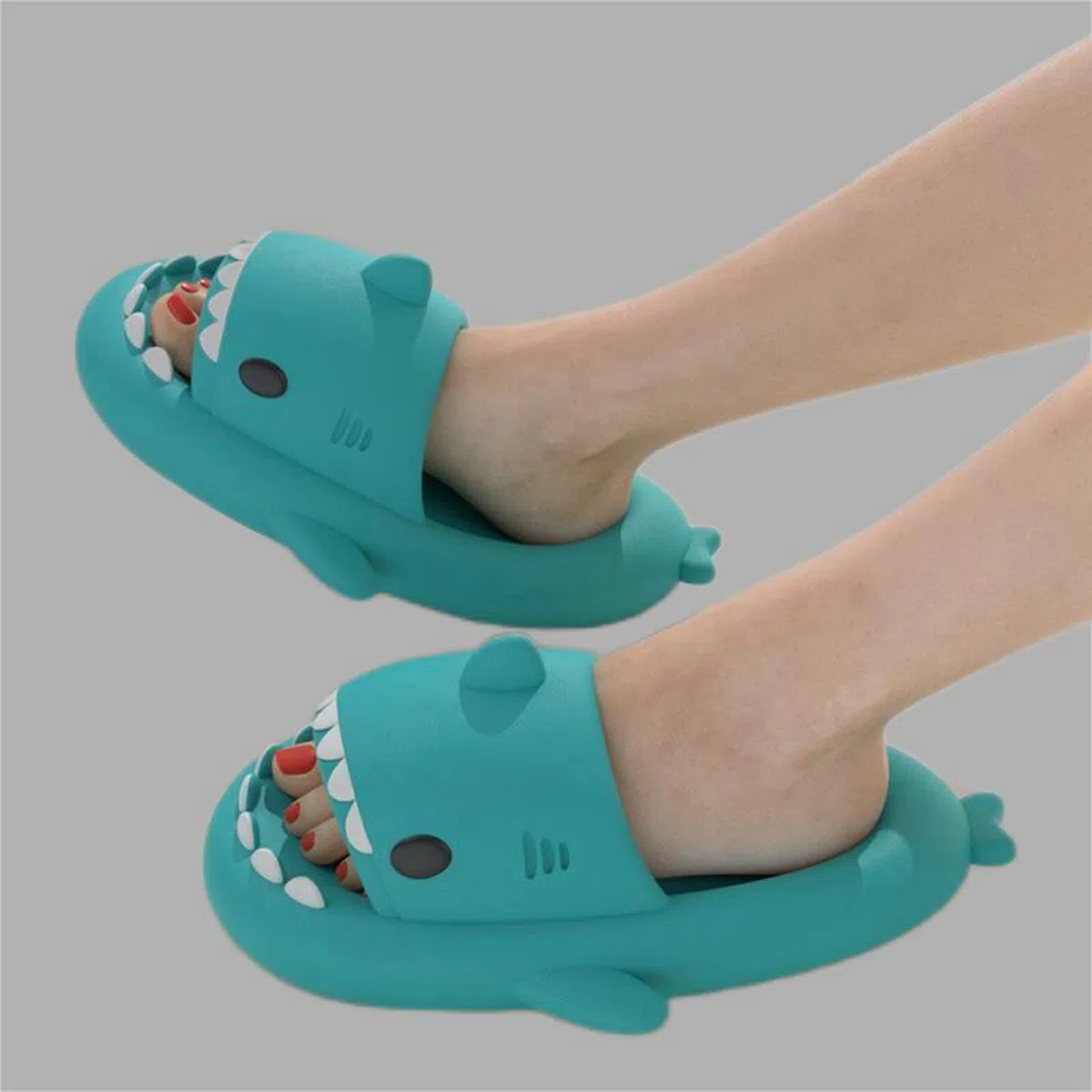 Claquettes Requin Femme Homme Shark Slippers Chaussons Requin Confortable Tongs Sharky Slides Unisexe Taille EU 36-47