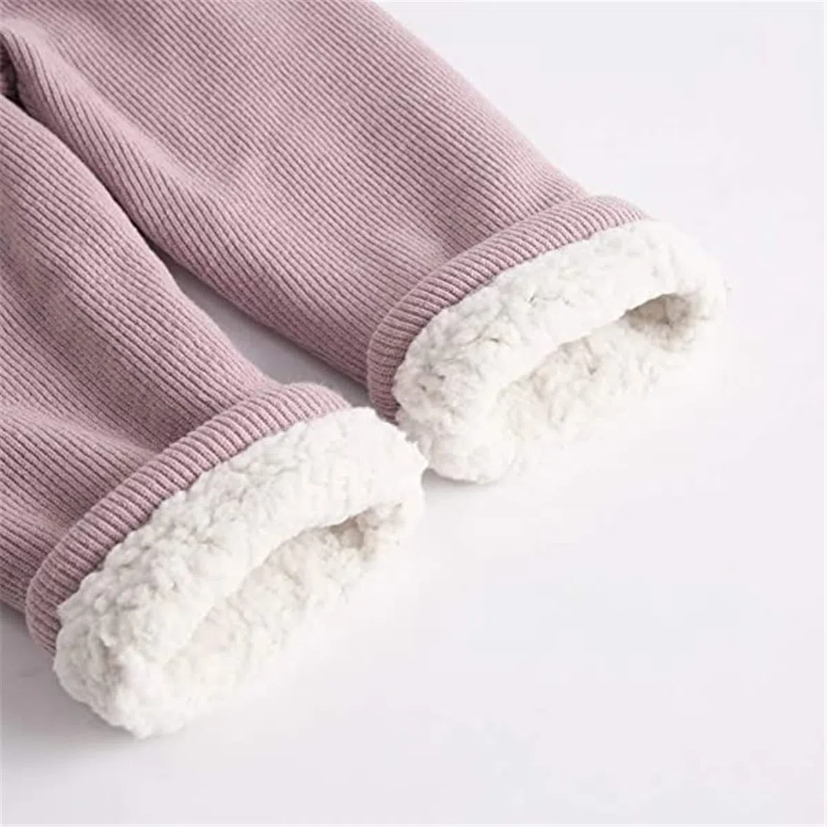 Petit bébé fille garçon hiver chaud taille haute pantalon de jogging enfant en bas âge coton cordon pantalon doublé polaire velours côtelé pantalon