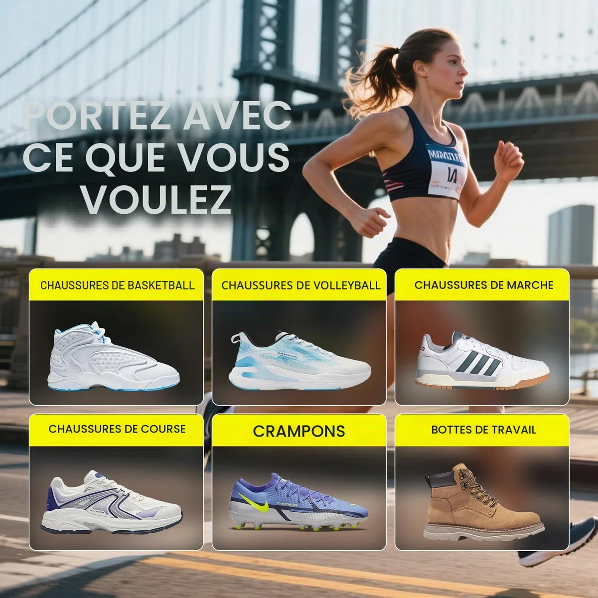 Welnove Semelles Orthopédiques Sport - Triple Absorption des Chocs pour Soulager la Douleur au Pied, Réduire la Fatigue, Améliorer les Performances, taille M 39-40.5
