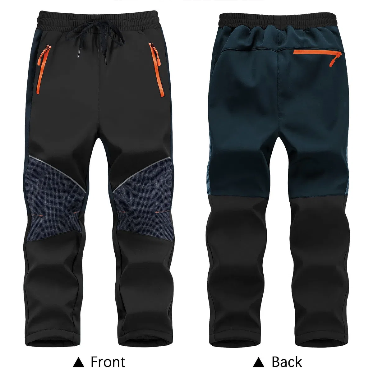ANGEL CITIZ Pantalon Ski Enfant Softshell Doublé Thermique Imperméable Coupe Pantalon de Montagne Outdoor Randonnée Neige pour Garçons Filles
