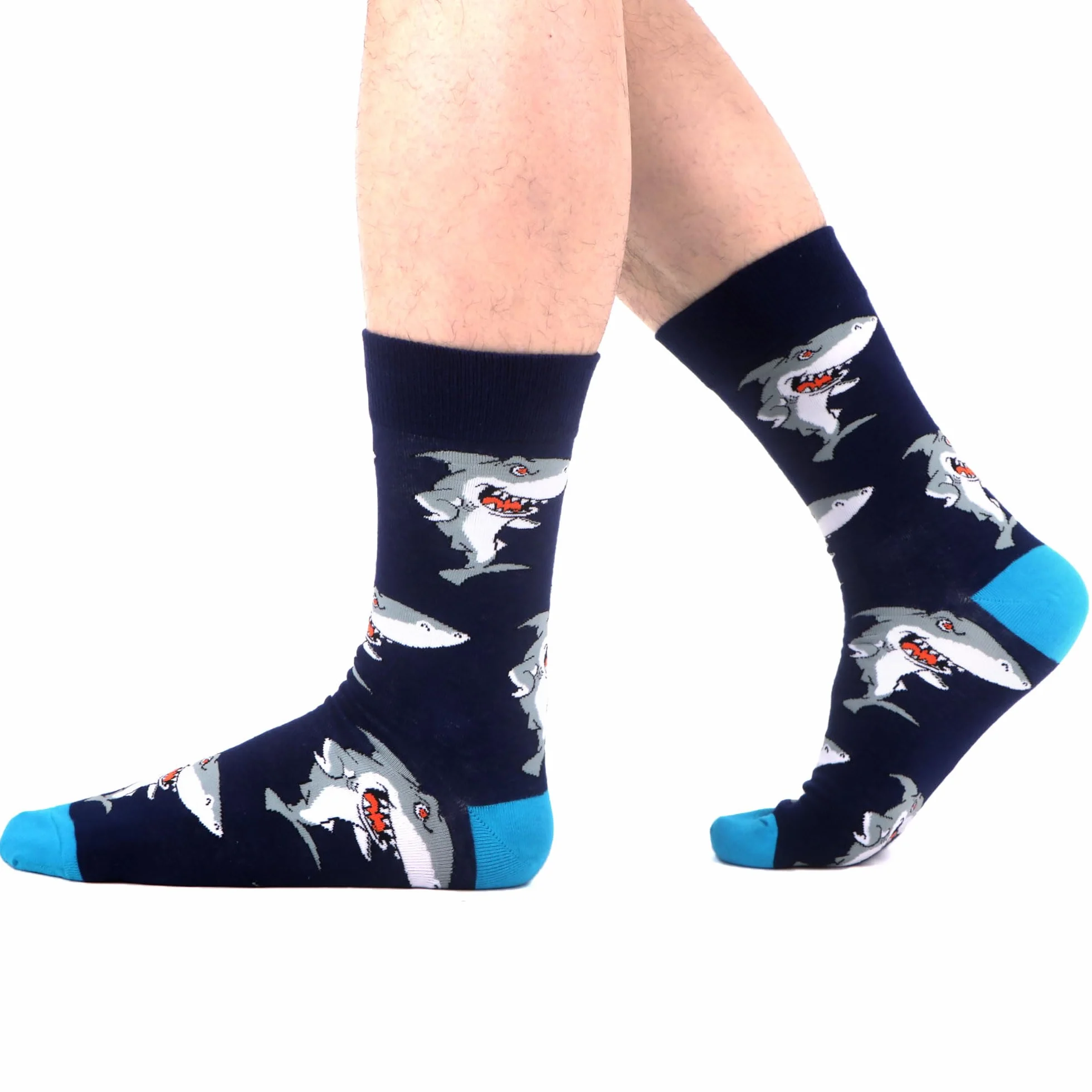 WeciBor 12 Paires Chaussettes Amusantes et Décontractées Pour Homme Colorées Chaussettes en Coton Motif