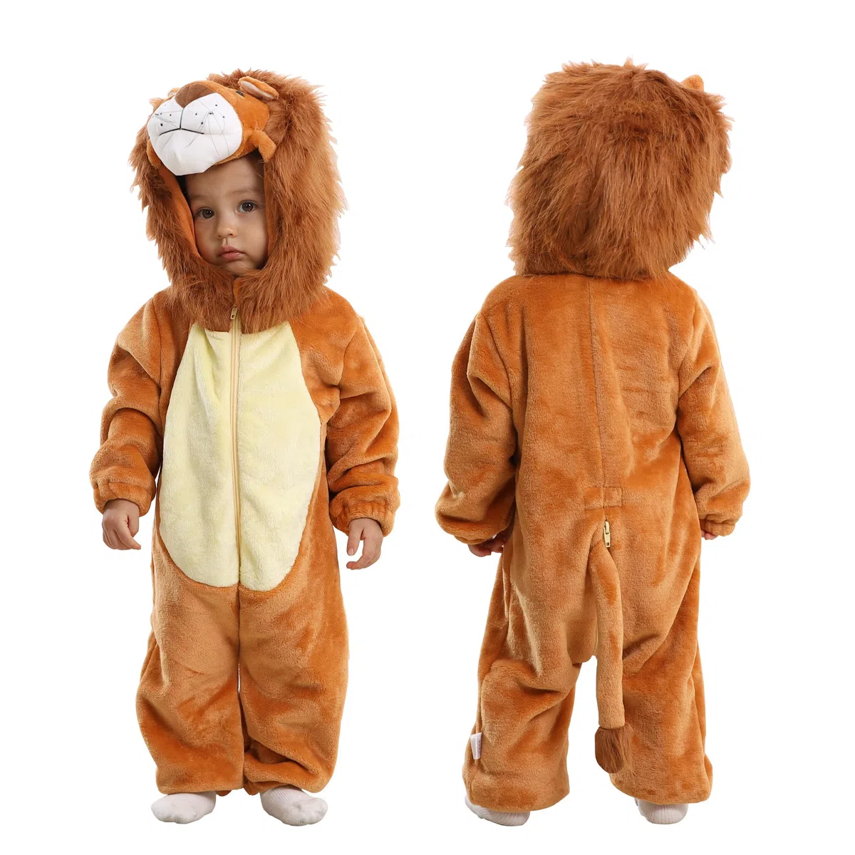 Bébé grenouillere À Capuchon,enfant Pyjama,Garçons Filles Barboteuse de style animal