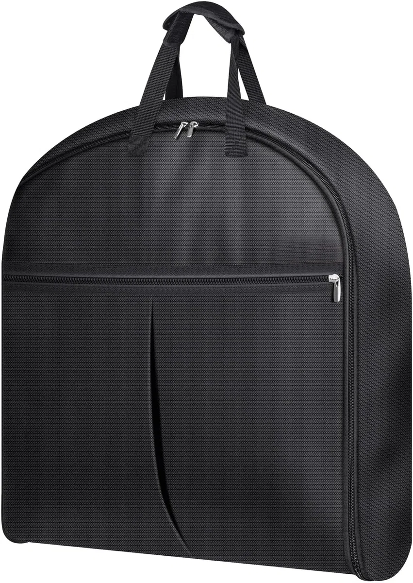 Sacs à vêtements lourds de 43 pouces pour voyage, sac de transport étanche pour homme et femme avec poignée et grande poche, bagage à main pour voyage d'affaires, vol, noir