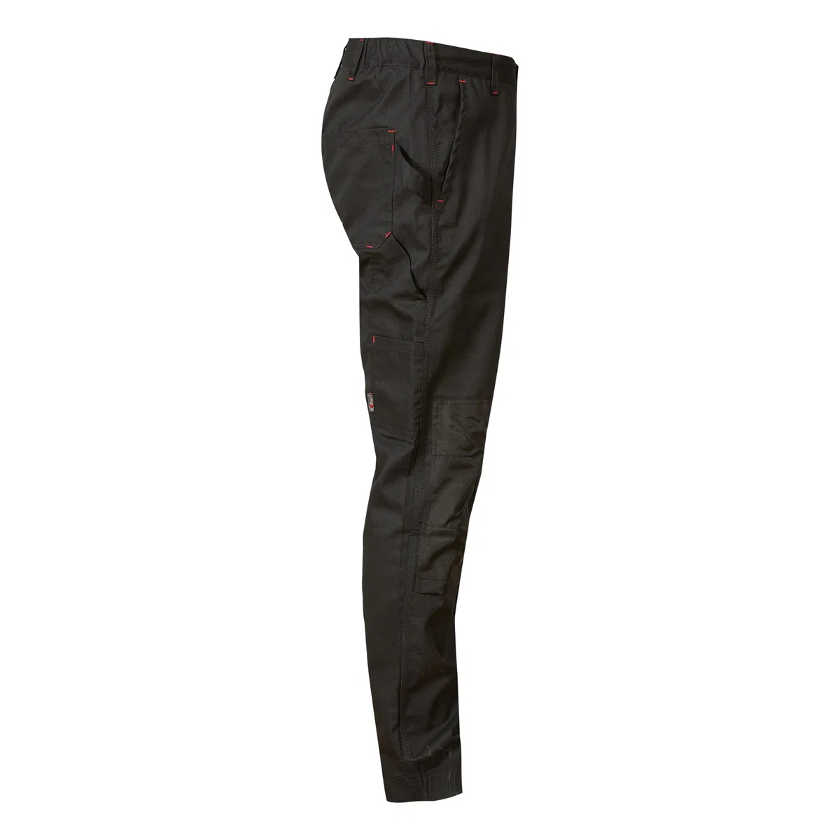 U-Power Pantalon de travail pour homme, pantalon cargo à taille élastique, avec poches genouillères, multi_poches, tissu confortable, vêtement extérieur résistant et durable (Black Carbon 54)
