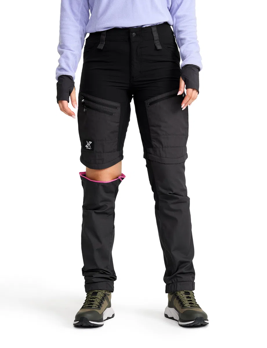 RevolutionRace Femme RVRC GP Pro Zip Off Pants, Pantalon Durable, Ventilé et Convertible pour Toutes Les Activités de Plein air