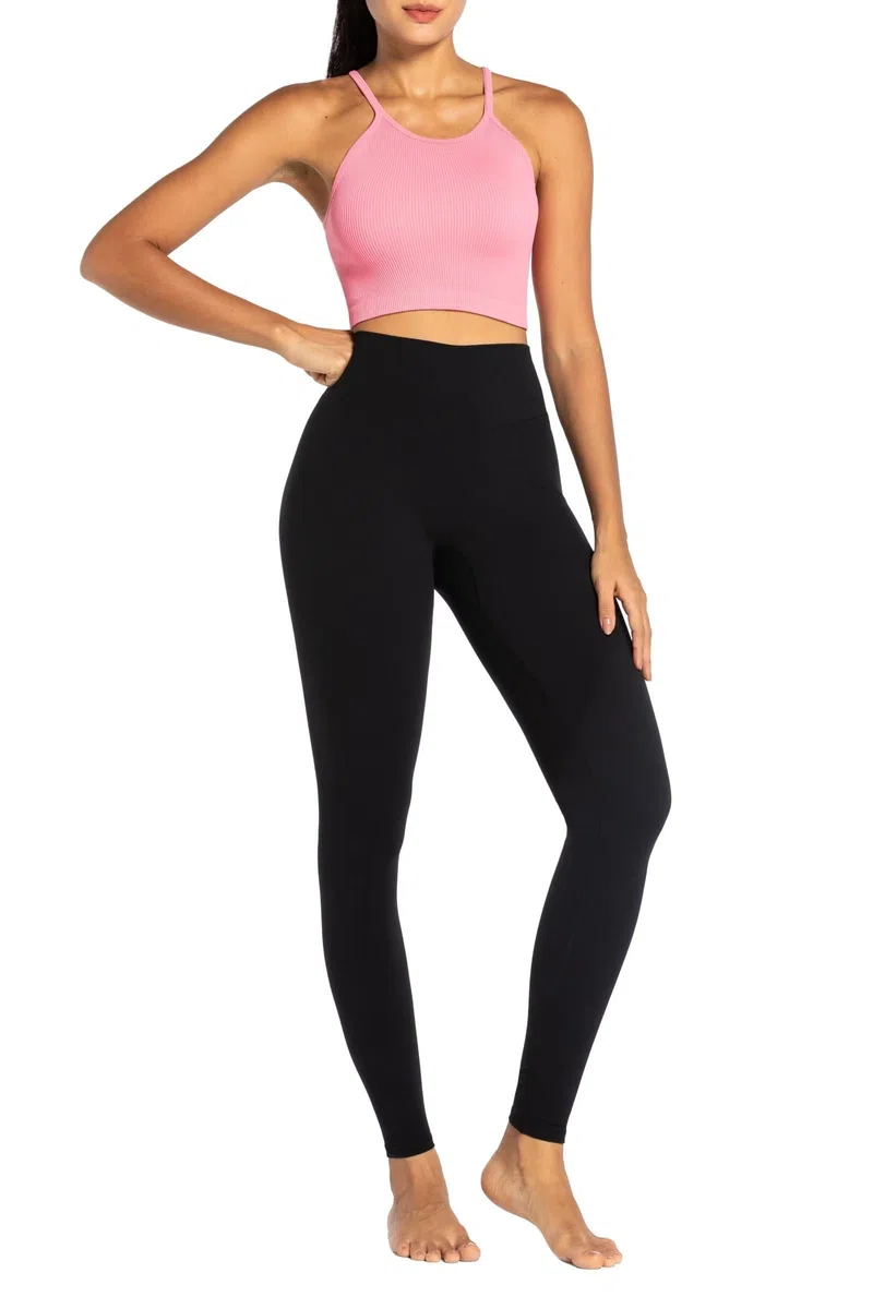 Sunzel Butterflycra Legging d'entraînement pour Femme avec Effet froissé dissimulé, Taille Haute pour soulever Les Fesses et Le Yoga avec contrôle du Ventre