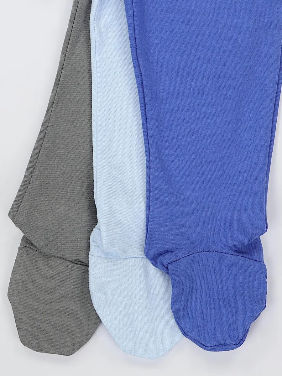 TupTam Pantalon Bébé Garçon avec Pieds 3 Pièces – Pantalon Bébé Confortable en Coton Doux
