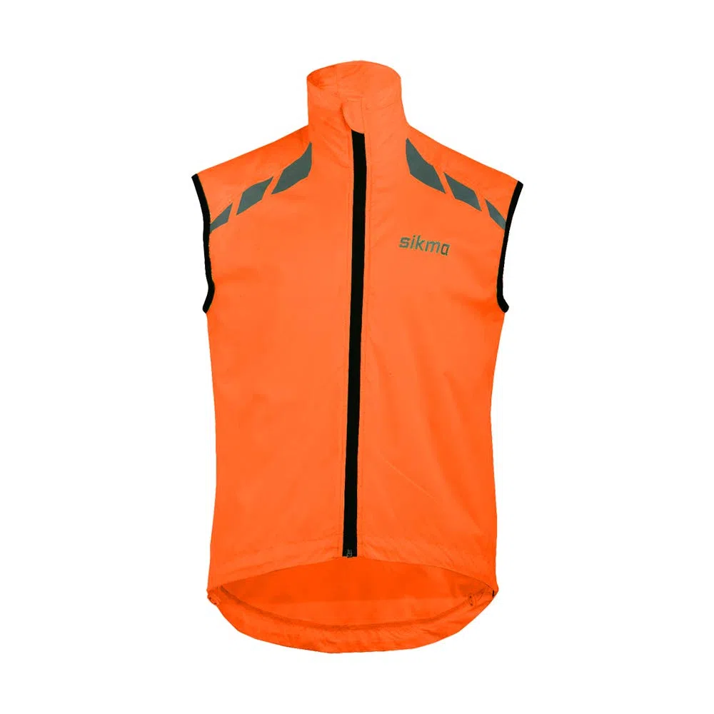 Sikma Gilet de cyclisme léger coupe-vent sans manches gilet réfléchissant course cyclisme jersey haute visibilité printemps vélo gilet vêtements thermique léger Gilet.
