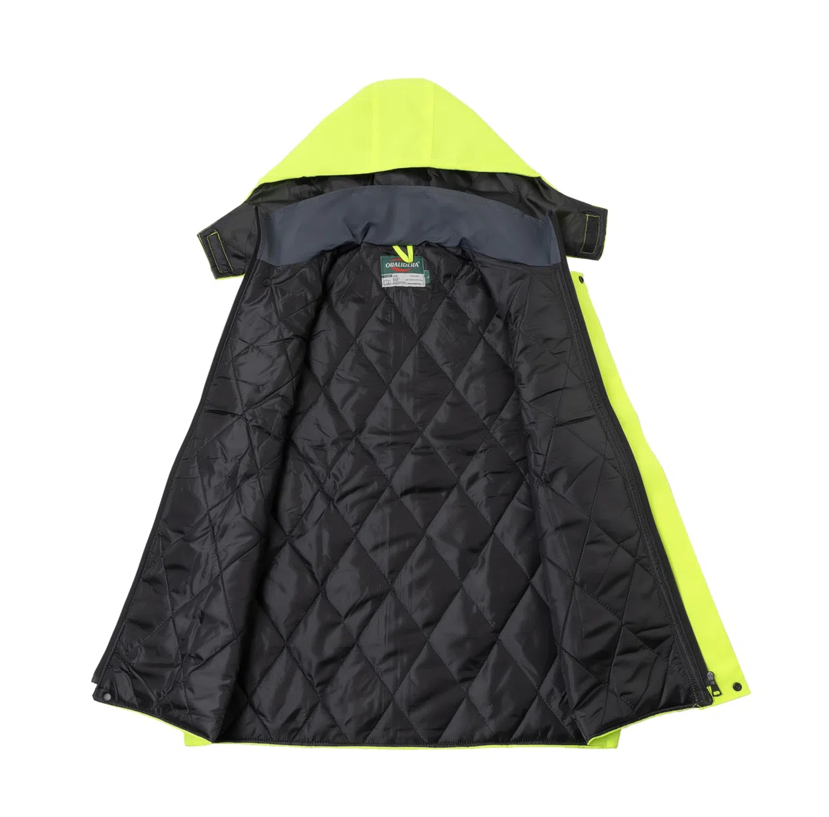 Homme Gilet de Travail à Bandes Réfléchissantes Rembourré Manteau de Travail Réfléchissant sans Manches Haute Visibilité Gilet d'Hiver Chaud avec Capuche