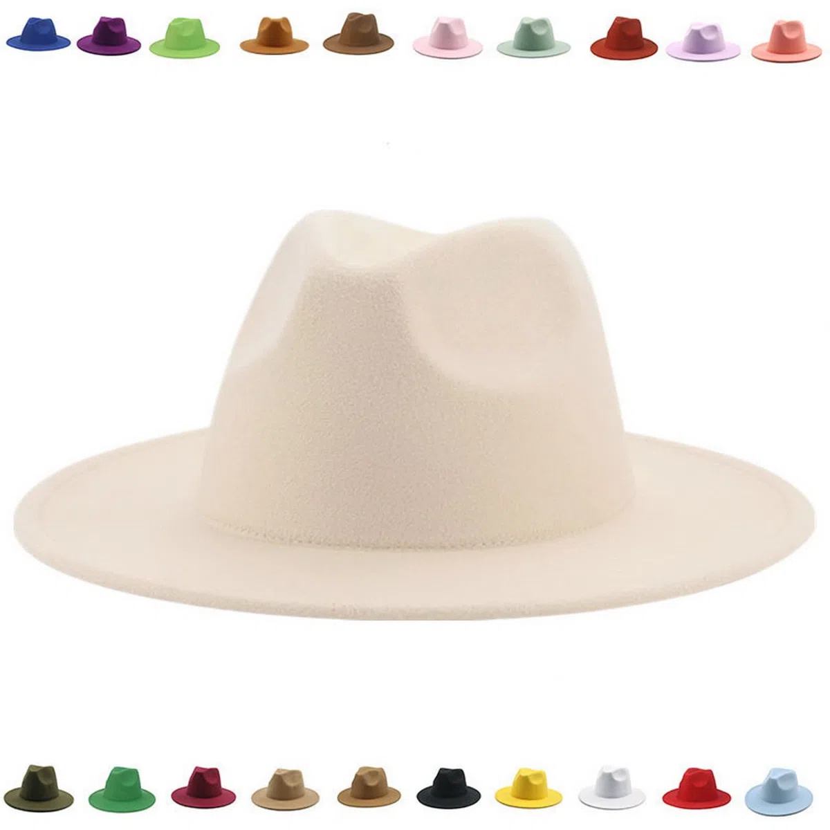 Faringoto Fedora Chapeau d'hiver de luxe pour femme