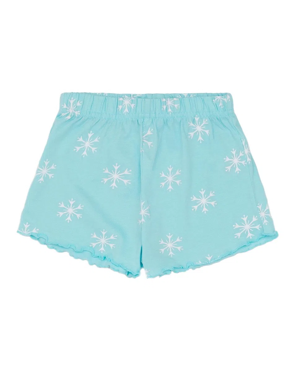 Disney Frozen Pyjama Bleu pour Fille | T-Shirt et Short Frozen pour Enfants | Conception d'aventure givrée | Marchandise Officielle Cadeau Parfait pour Les Petites Princesses de glac