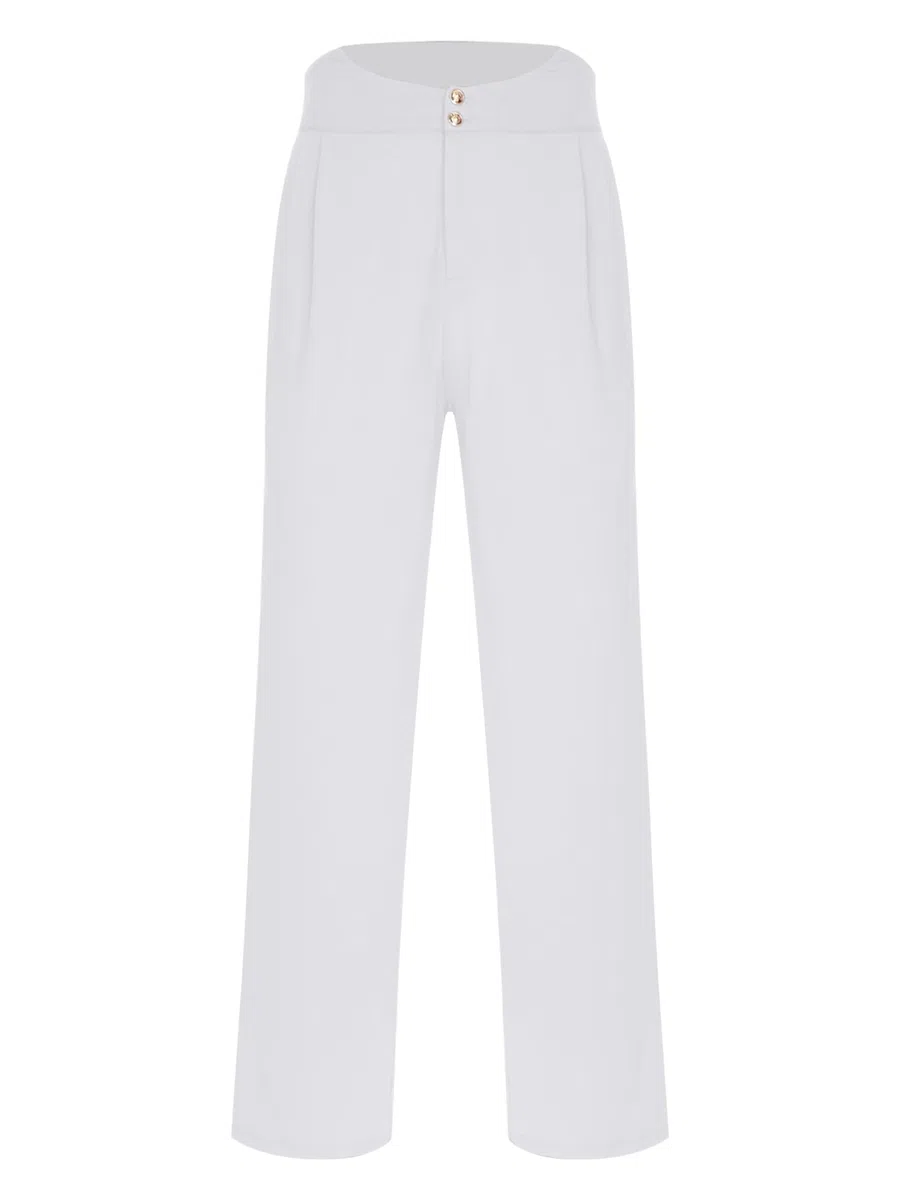 Oyolan Homme Pantalon Danse Latine Salsa Tango Chacha Pantalon Danse de Salon Tenue Entraînement