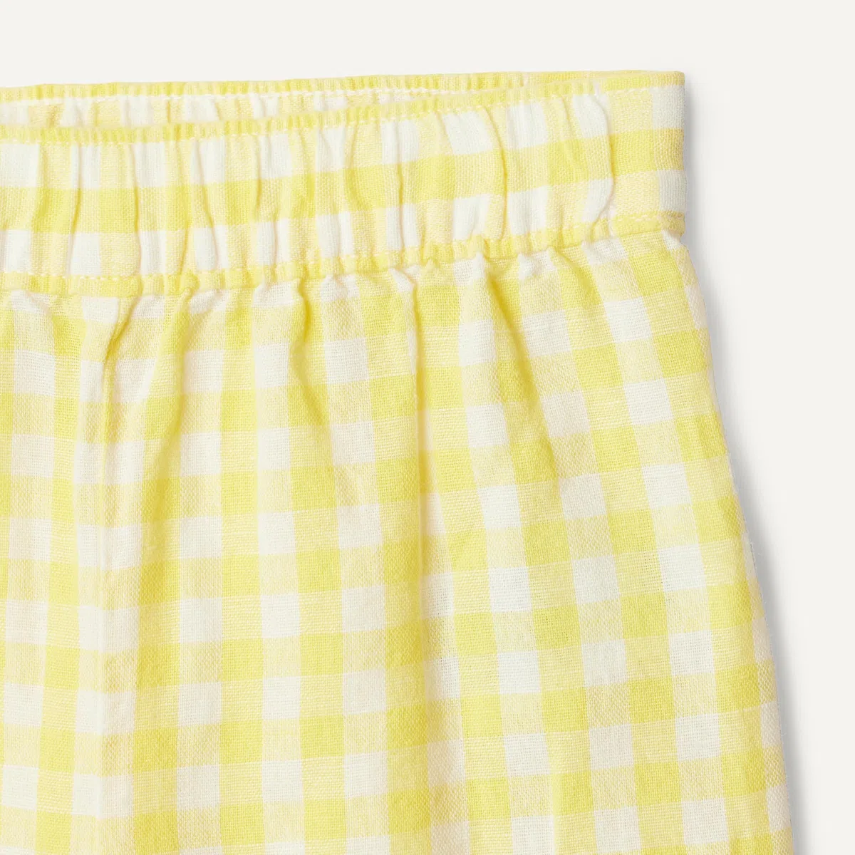 Amazon Essentials x Sofia Grainge Pantalon à Enfiler à Jambes Larges en Coton et Lin, à Volants Mixte Bébé