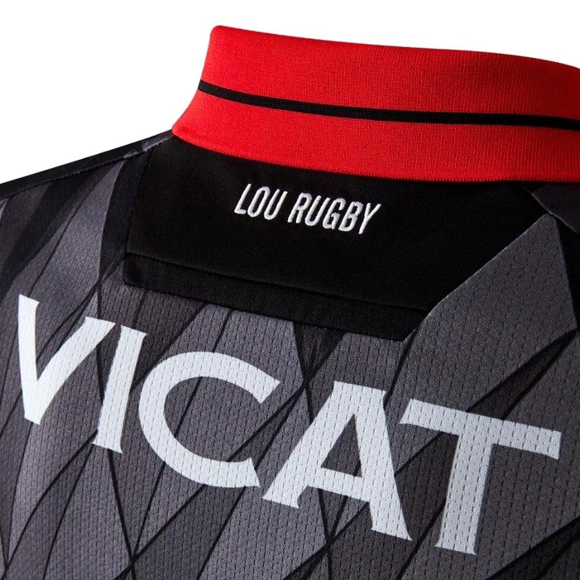 Maillot Enfant Rugby Lyon Lou Rugby Domicile, Noir