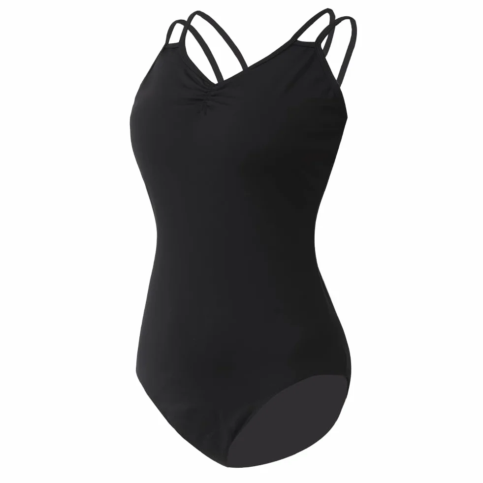 ROYAL SMEELA Justaucorps Danse Ballet Femme Body Justaucorp Sans Manche Adulte Noir